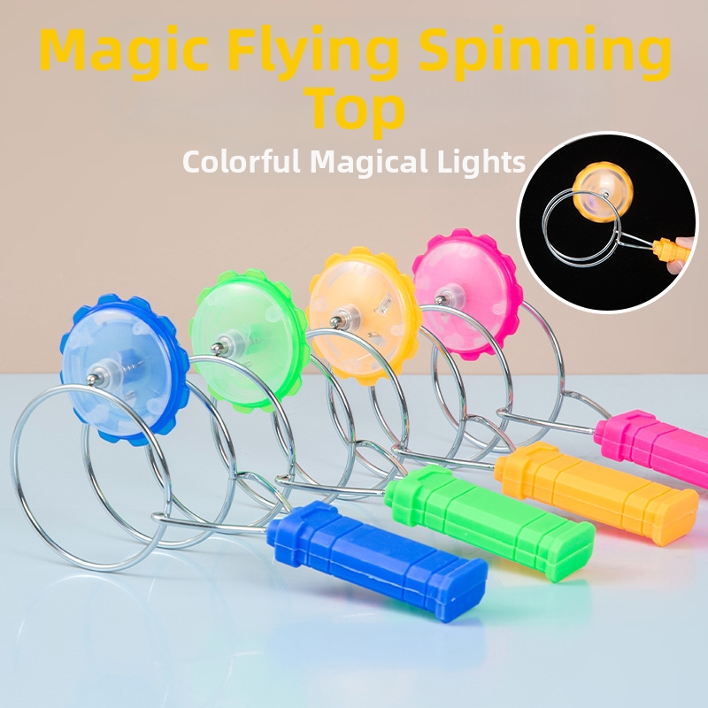 ✨🧲Vintage glowing toy, flashing top wheel, classic track spinning, vintage magic track spinner, stress-relieving toy, magnetic gravity stunt toy