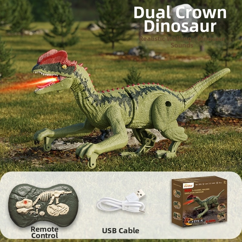 🦖Children's Remote-Controlled Velociraptor with Five-Way Sound and Light Simulation Toy