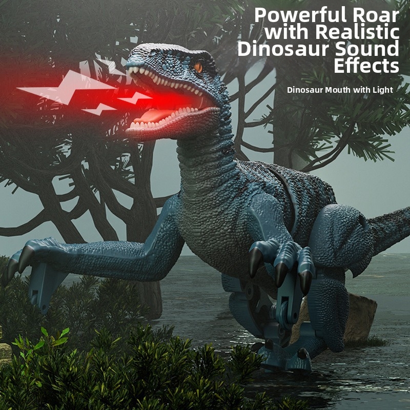🦖Children's Remote-Controlled Velociraptor with Five-Way Sound and Light Simulation Toy