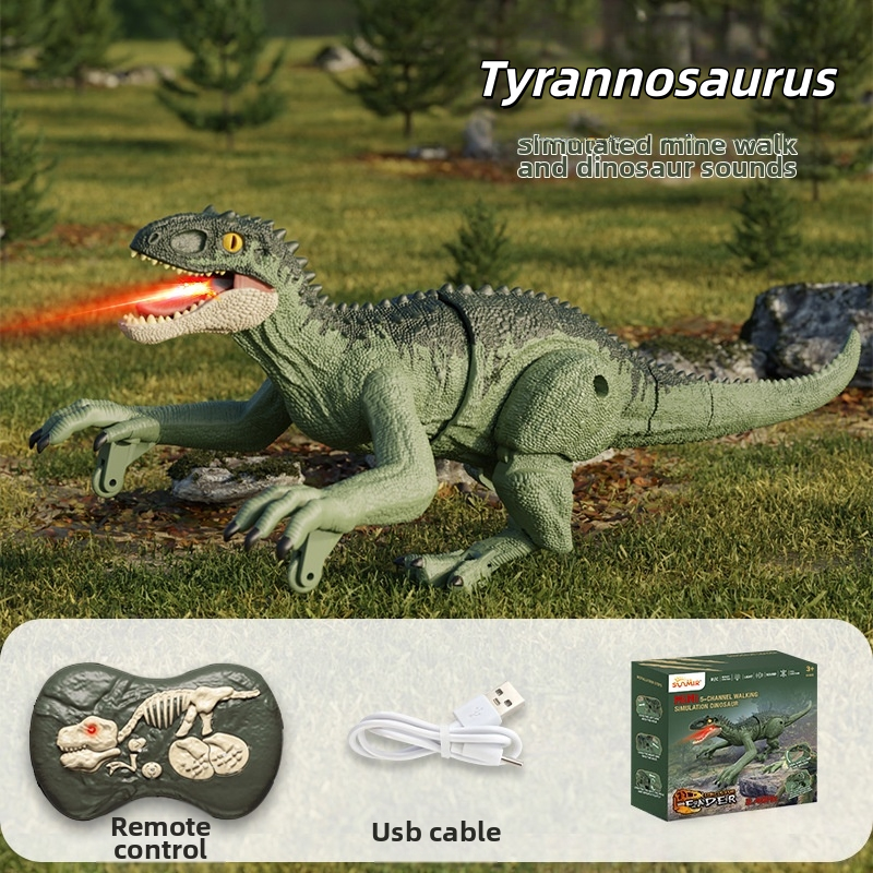 🦖Children's Remote-Controlled Velociraptor with Five-Way Sound and Light Simulation Toy