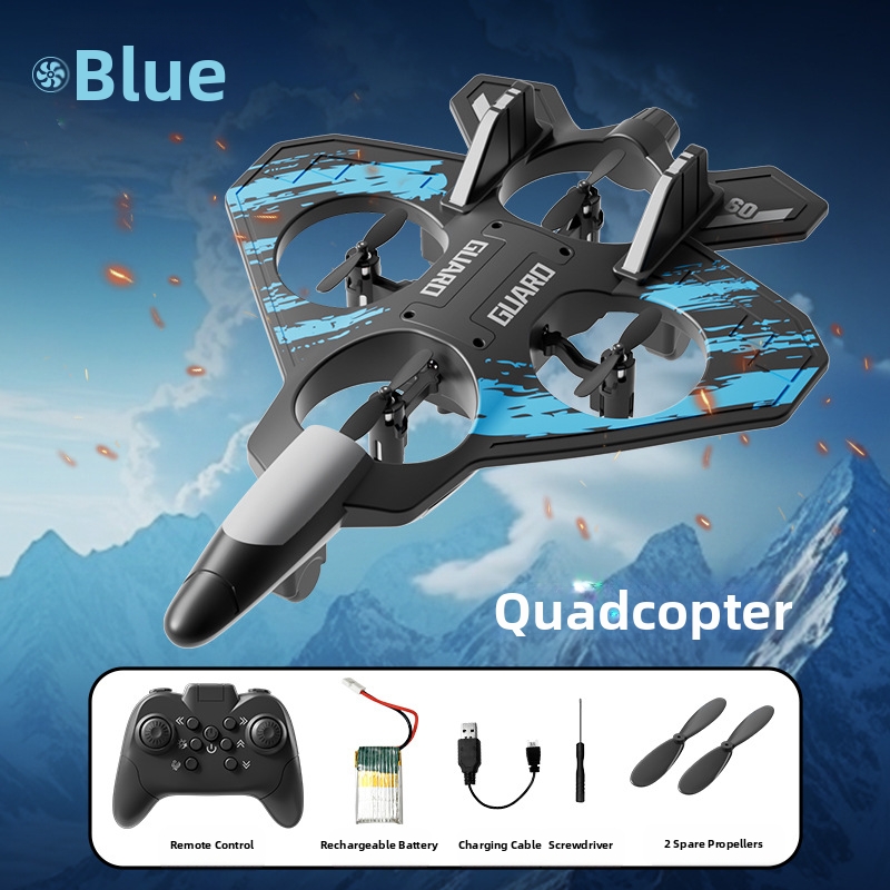 🛩️Foam remote-controlled fighter, shock-resistant quadcopter, aerial stunt drone