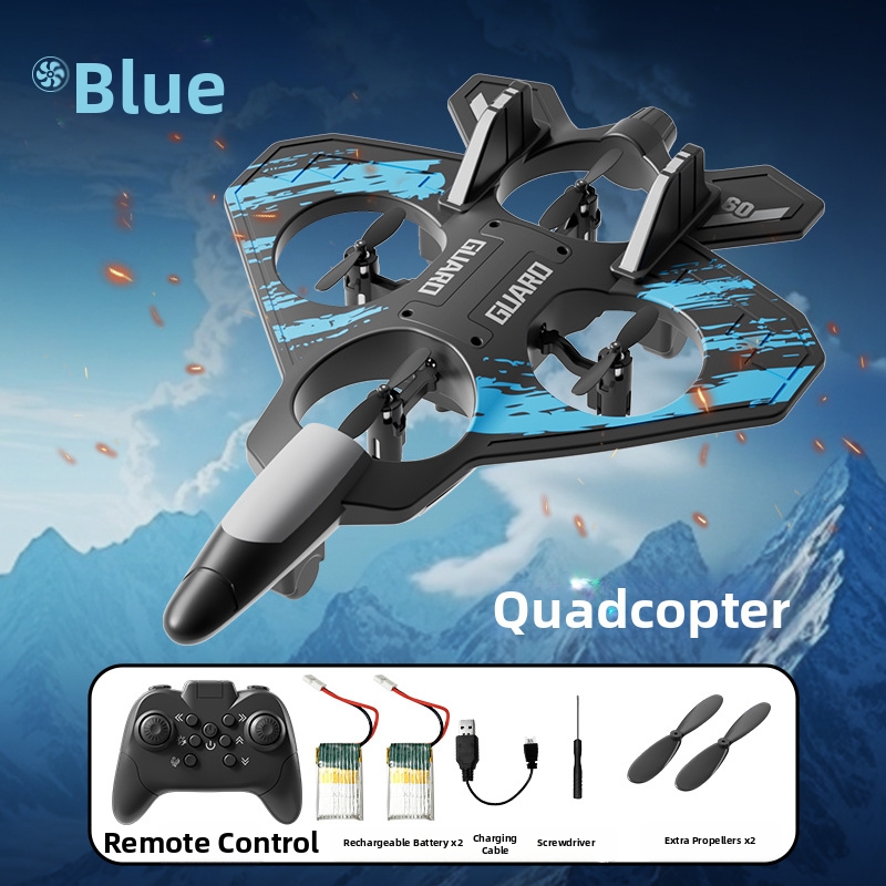 🛩️Foam remote-controlled fighter, shock-resistant quadcopter, aerial stunt drone