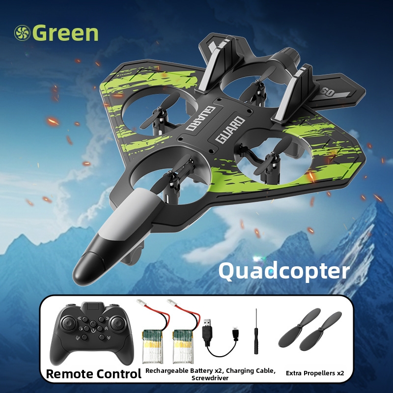 🛩️Foam remote-controlled fighter, shock-resistant quadcopter, aerial stunt drone
