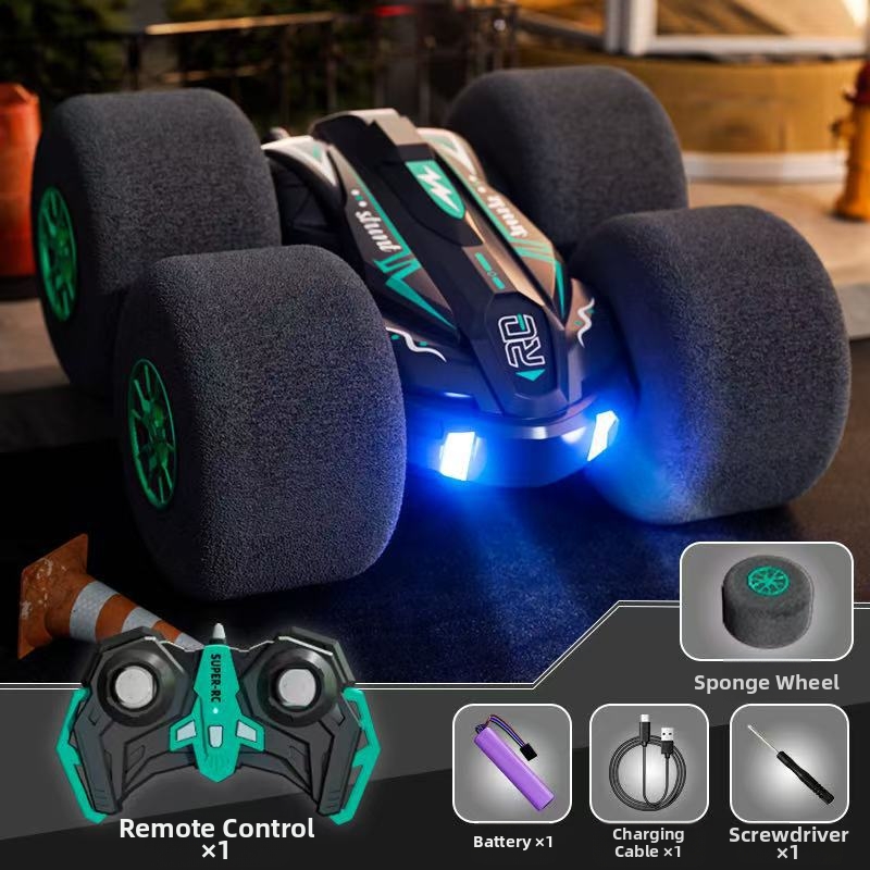 💥Custom Edition 360° Flip-and-Roll Remote-Controlled Car with Dual-Sided Design and Shock-Resistant Construction