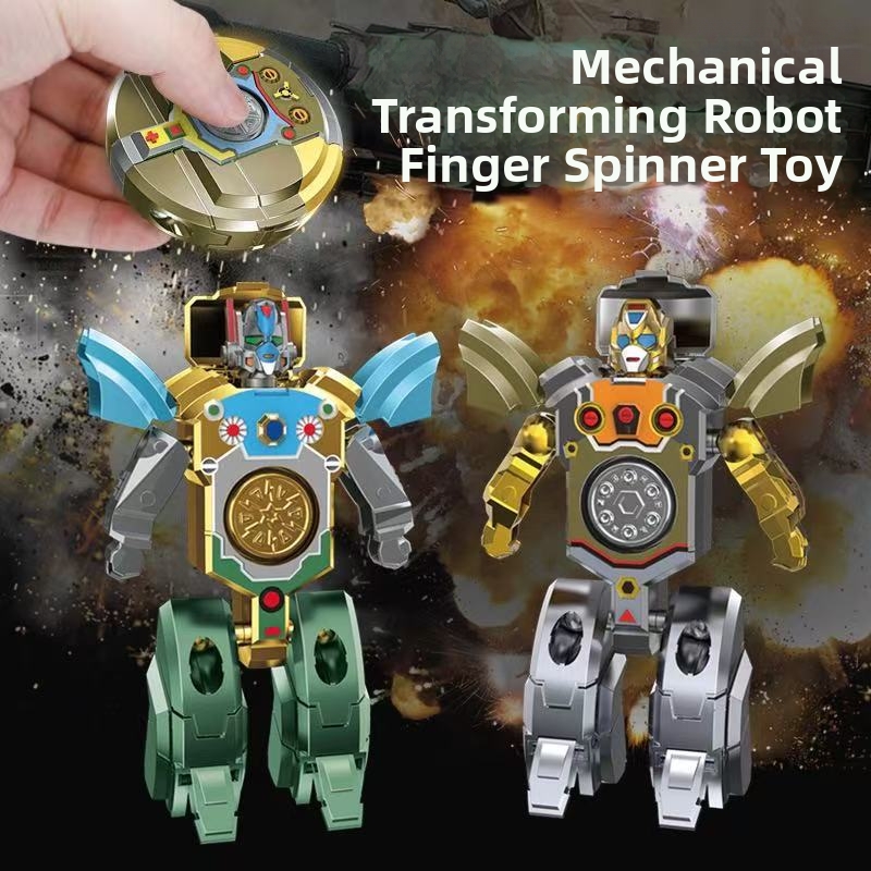 🤖Fingertip Spinner Transforming Robot