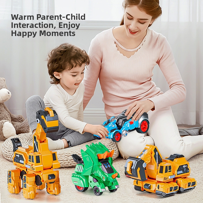 🦖Collision-Deforming Dinosaur Toy: Impact Transformation