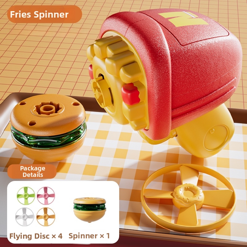 🍔Hamburger, hot dog, fries, spinning top, dazzling light-up