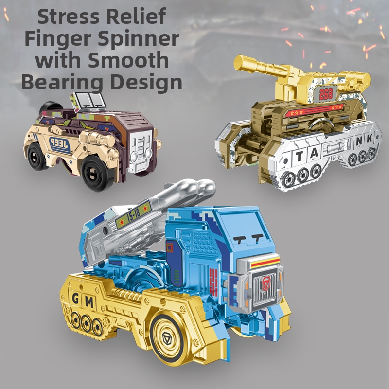 ⚔️Transformable Fingertip Spinner: Battle Tank Edition