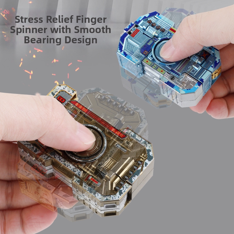 ⚔️Transformable Fingertip Spinner: Battle Tank Edition