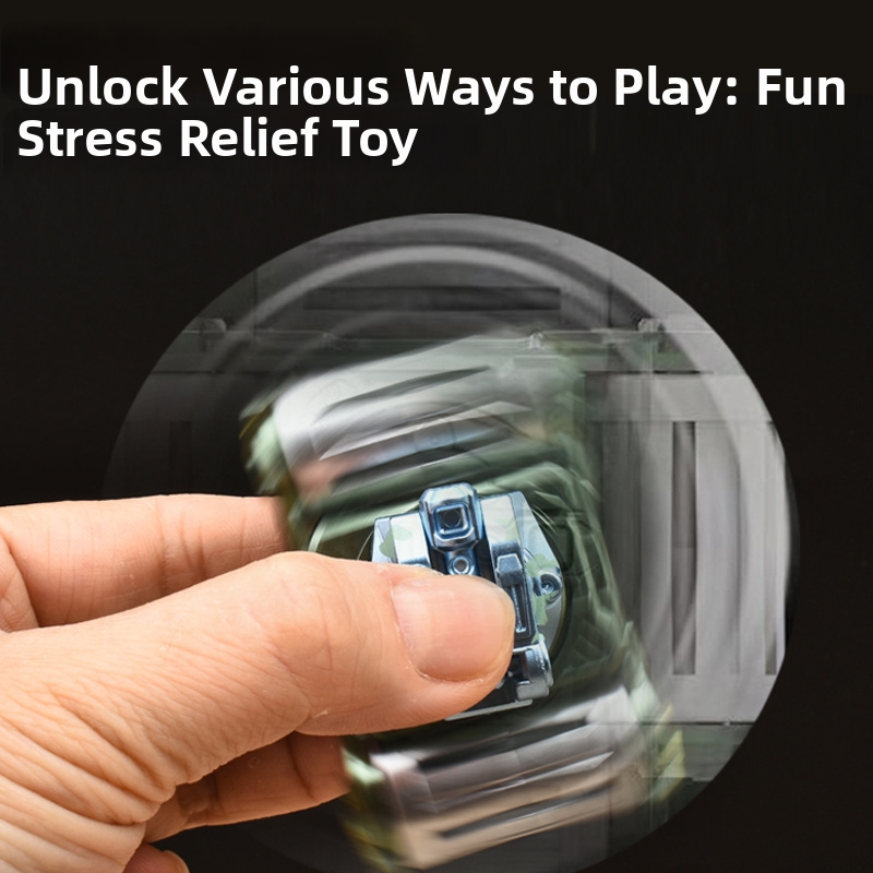 💥Transformable Finger Spinner: Mecha Tank