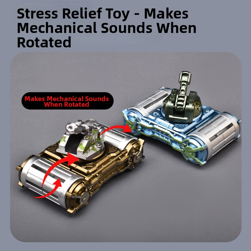 💥Transformable Finger Spinner: Mecha Tank