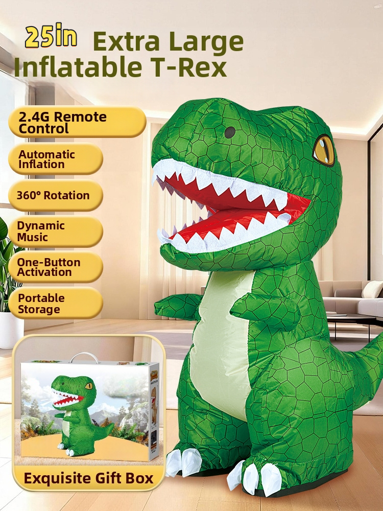 🦖 Electric Remote-Controlled Inflatable Dinosaur