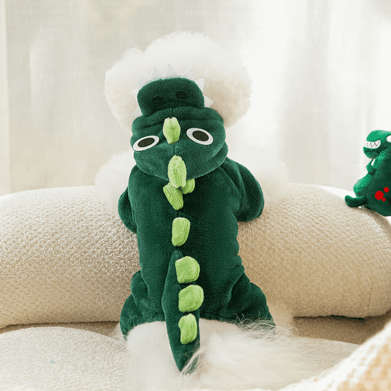 🦖 Little Dinosaur Dog Clothes for Warmth