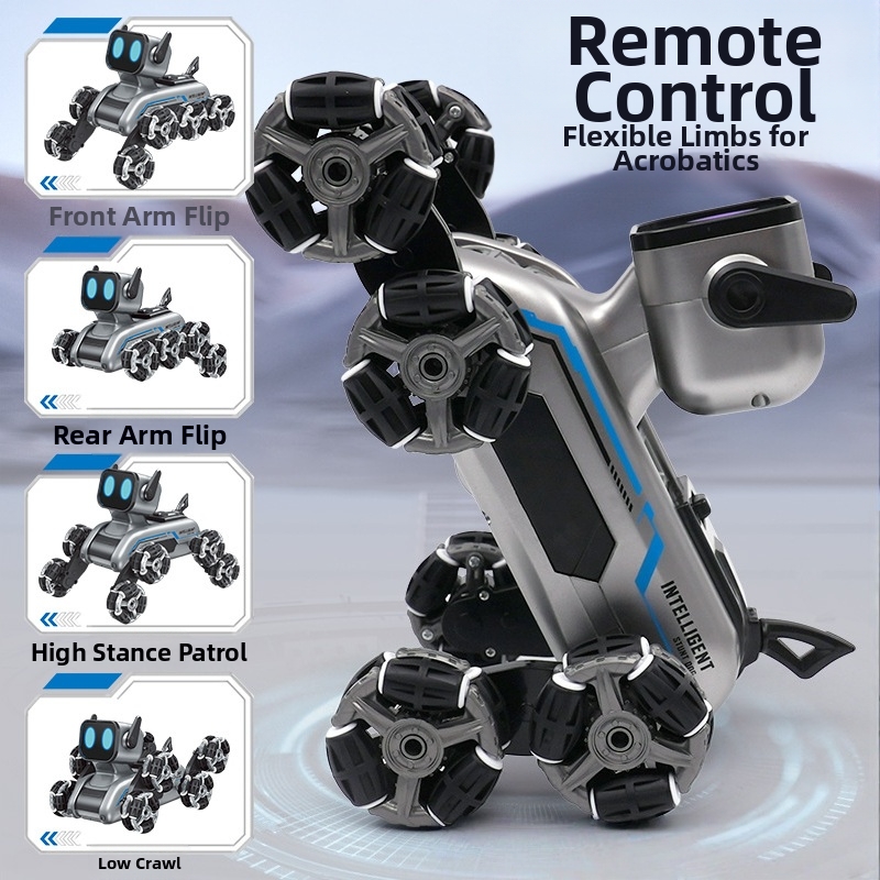 🐶 🤖Eight-Wheeled Stunt Mechanical Dog Smart Robot Toy