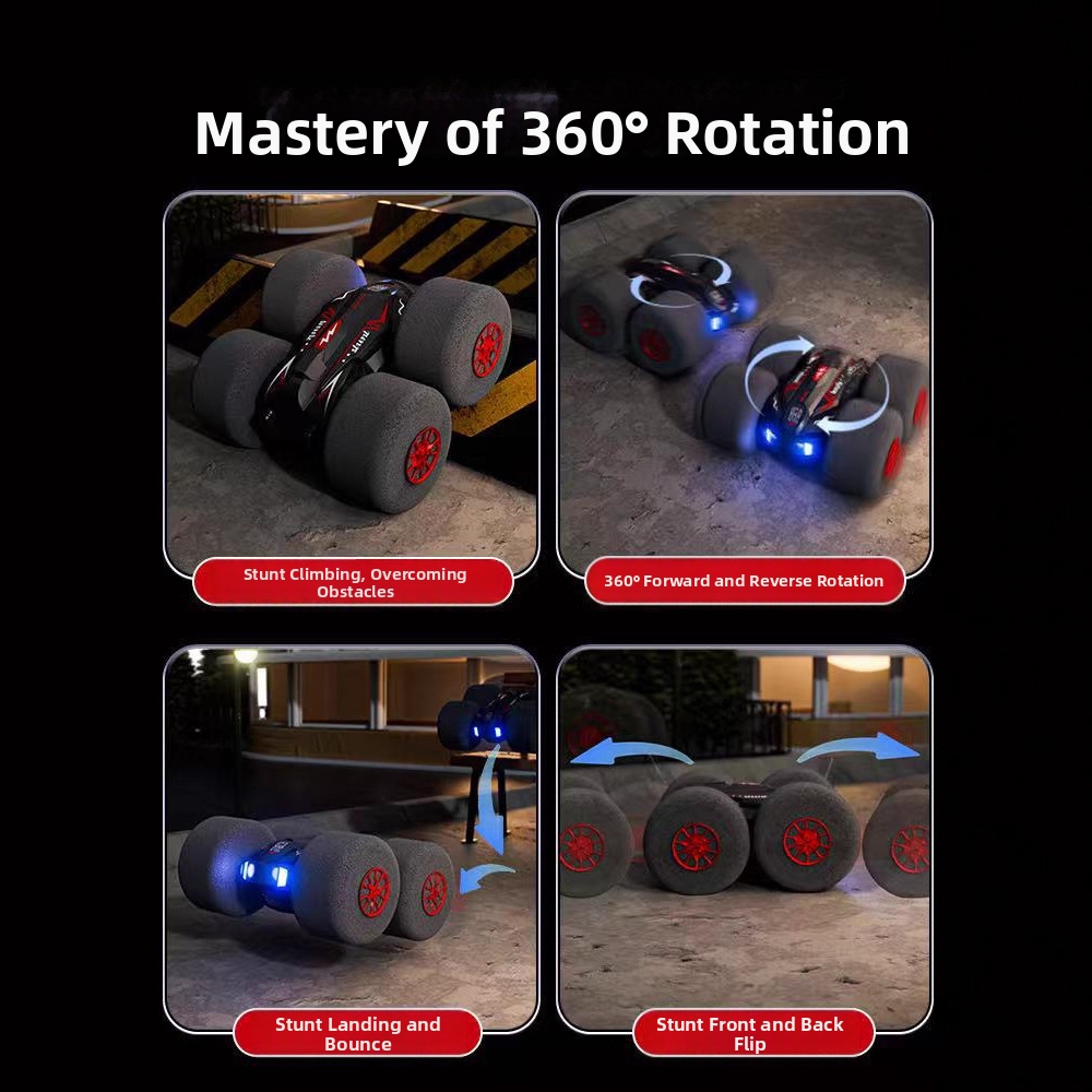 💥Custom Edition 360° Flip-and-Roll Remote-Controlled Car with Dual-Sided Design and Shock-Resistant Construction