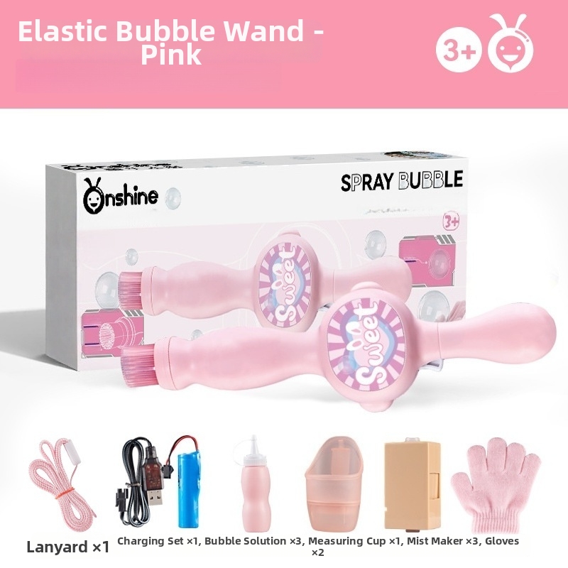 🌈🎀Smoke Bubble Machine Magic Wand