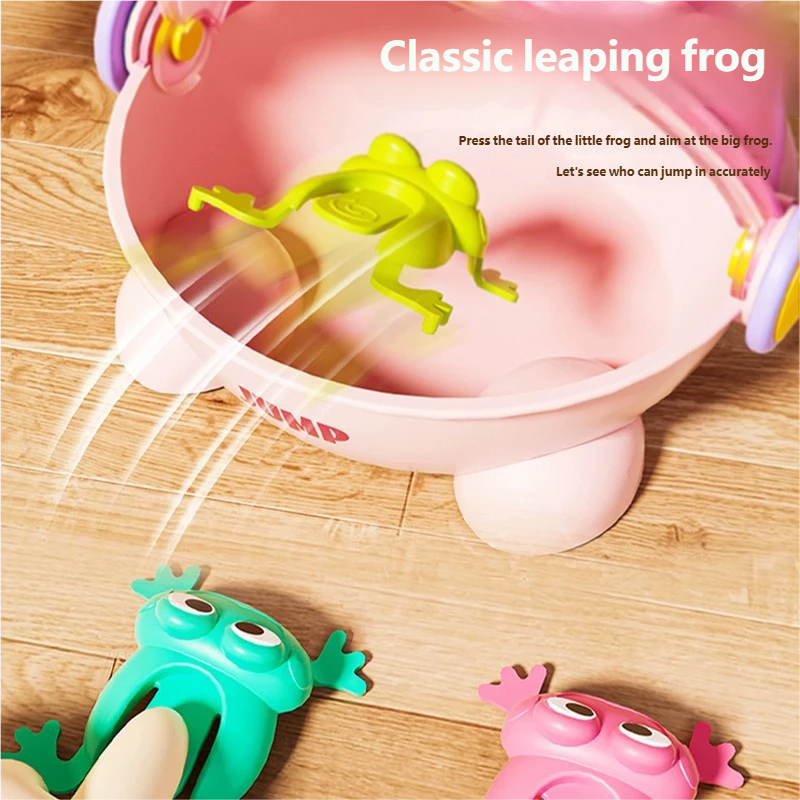 🐸Children's Bouncing Baby Frog Educational Press-to-Jump Toy Interactive Parent-Child Play with a Jumping Frog