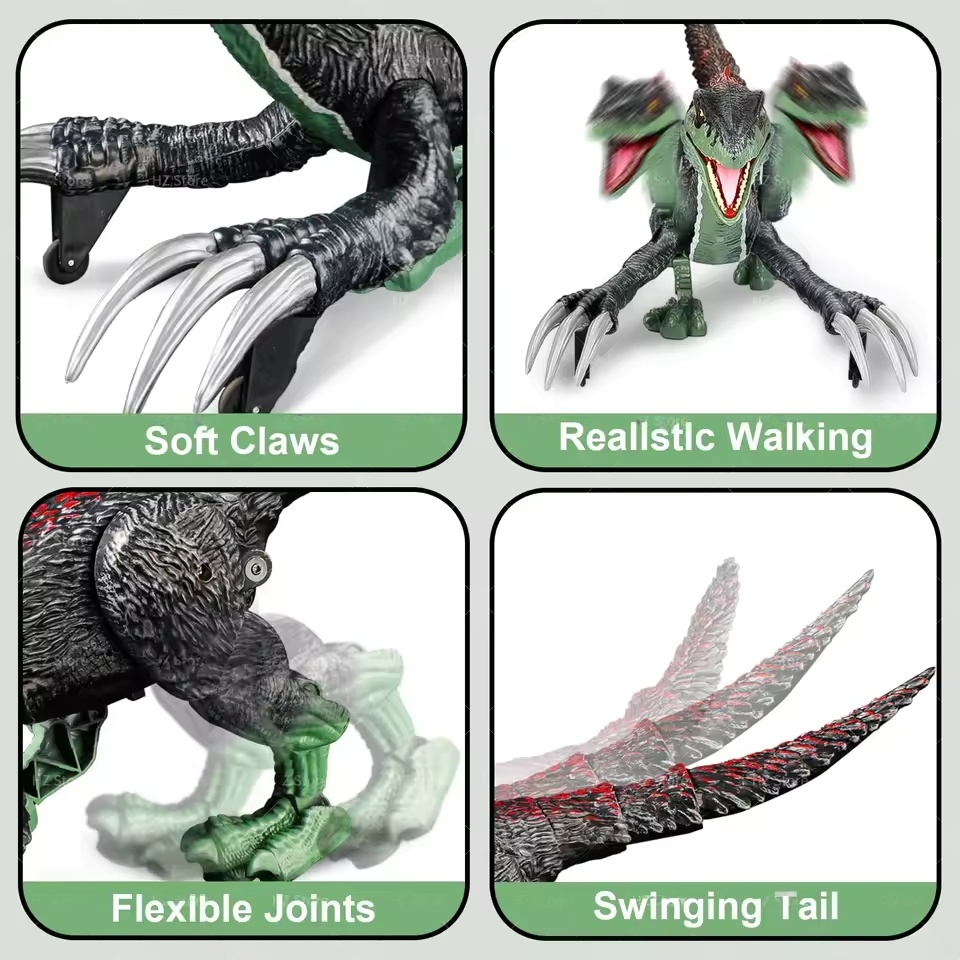 Remote Control Dinosaur Animal Toy，swift movement & water spray, gift for boys
