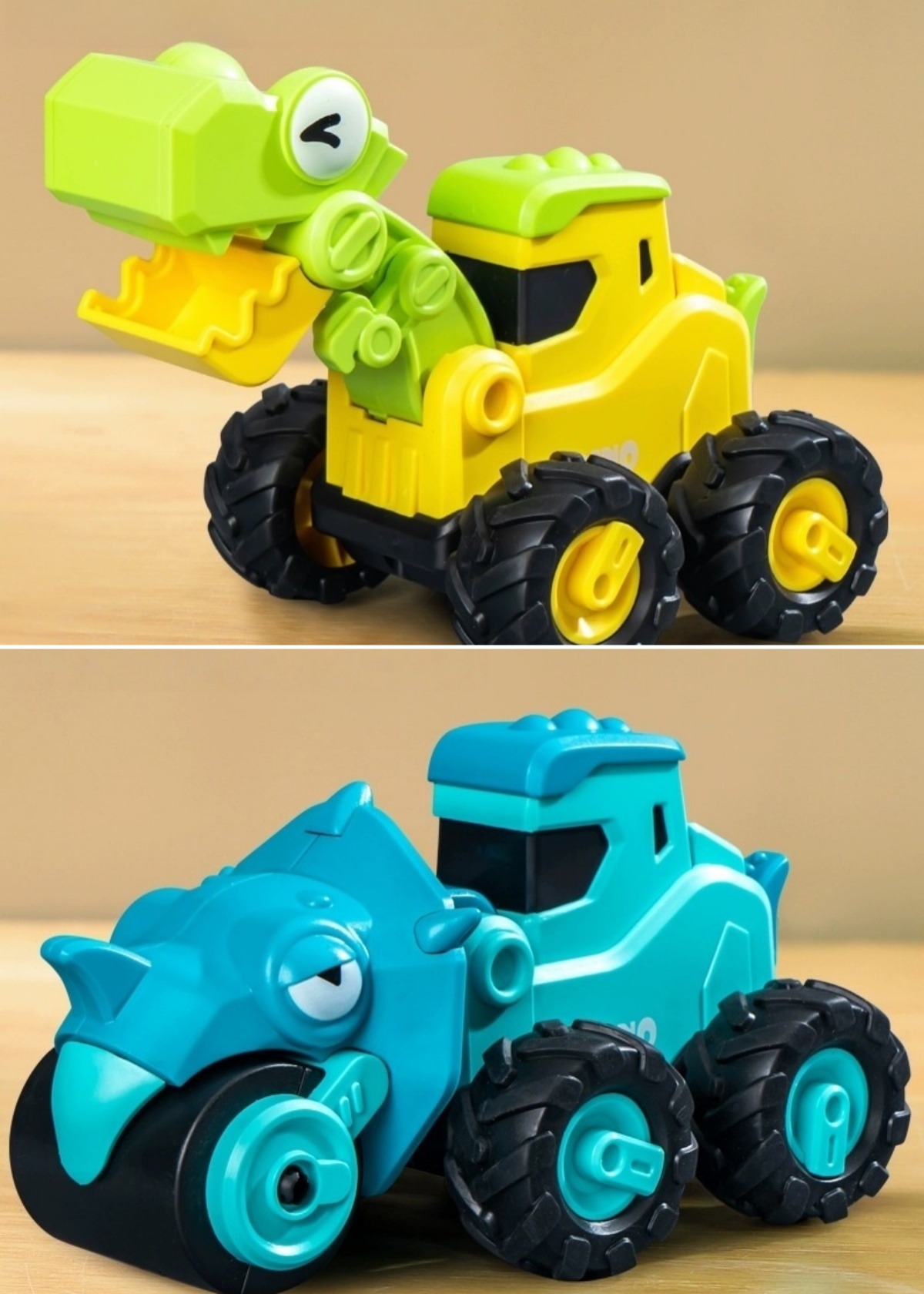 🦖 Dinosaur Construction Vehicle: Push-Along Toy