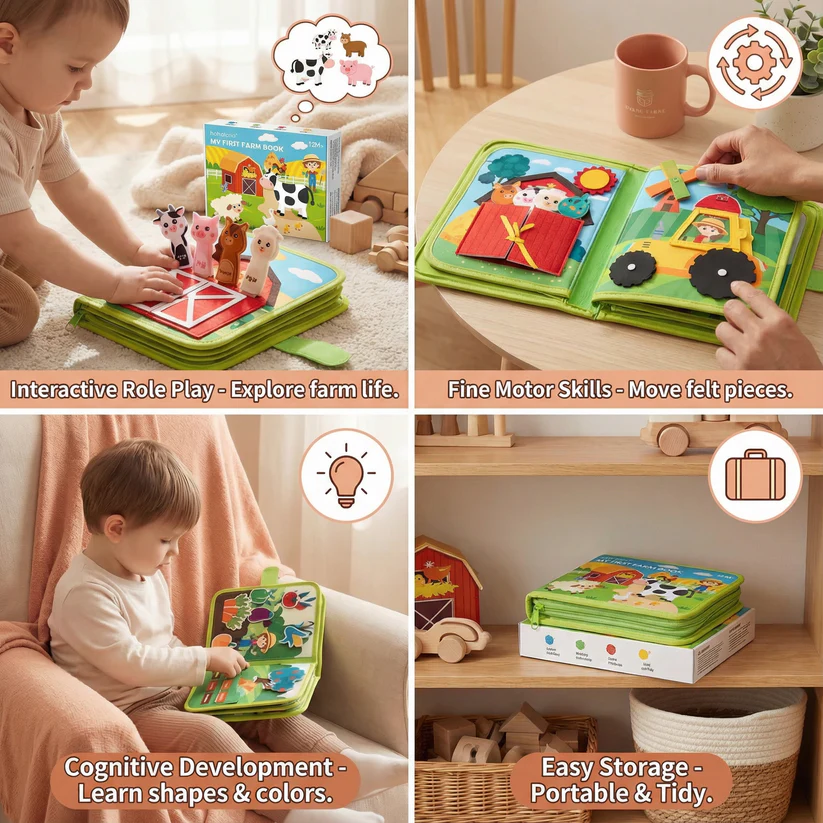 Baby Farm Early Learning Felt