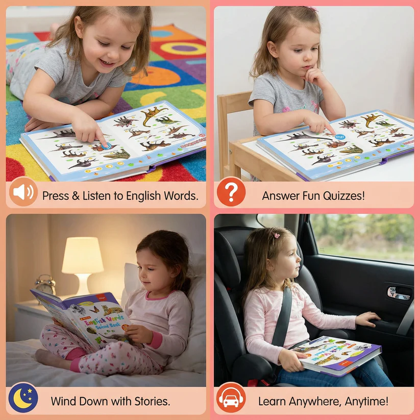 🔊Touch-and-Talk Early Learning Sound Book