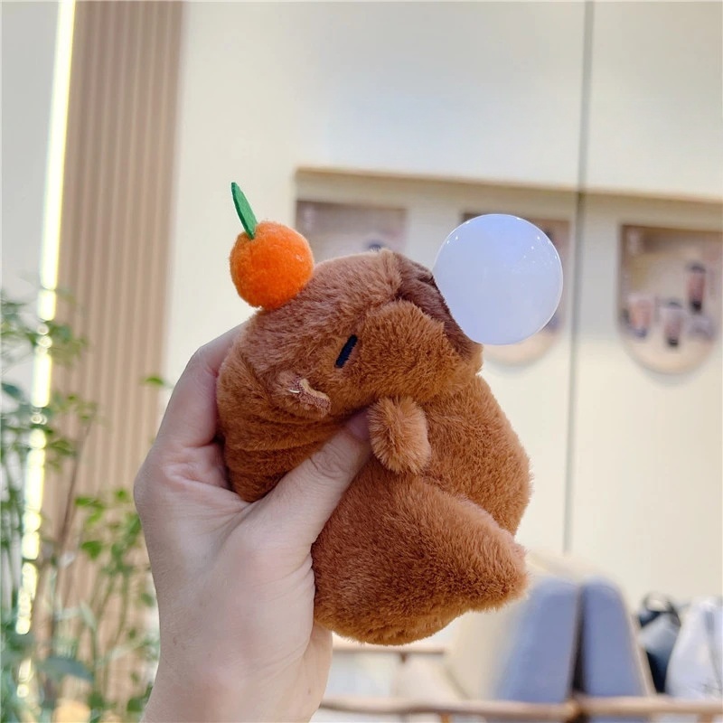 🧸🔊Capybara Plush Keychain (Sound-Activated)
