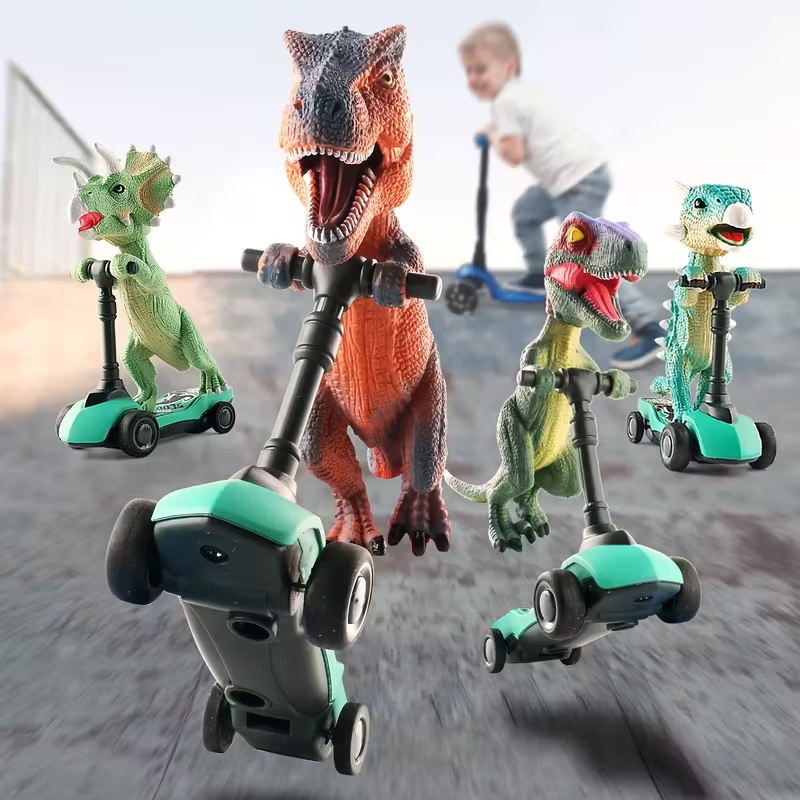 Pull Back Dinosaur Scooter Toys