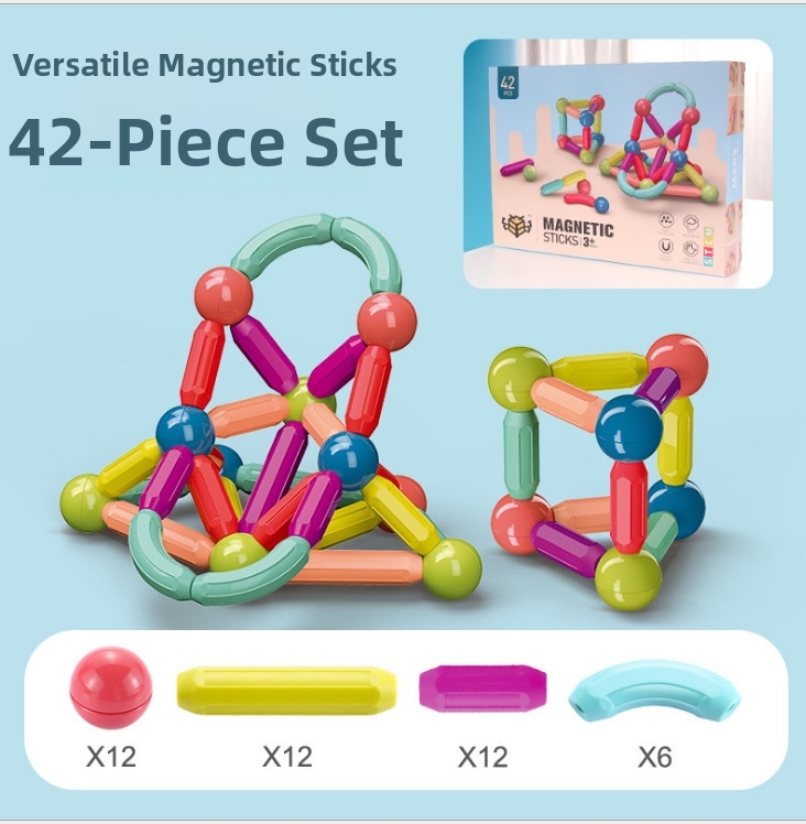 🧲 Transformable Magnetic Rods Children's Educational Toy
