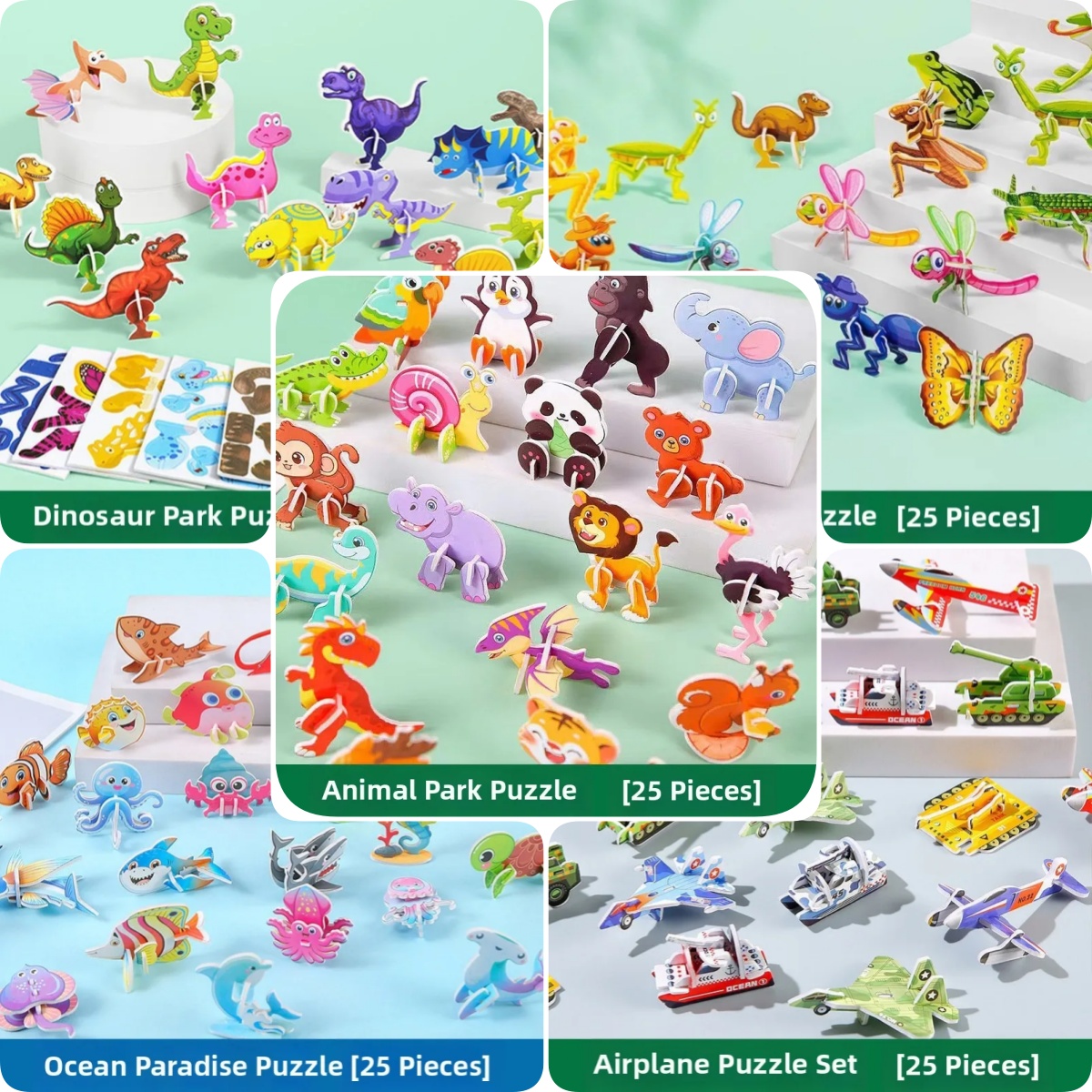 🧩DIY Early Learning Toys for Preschoolers 🐘🦖🦋🐳✈️