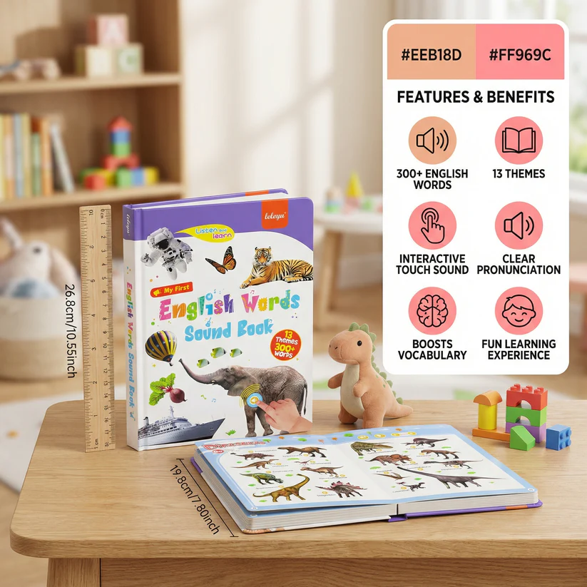 🔊Touch-and-Talk Early Learning Sound Book