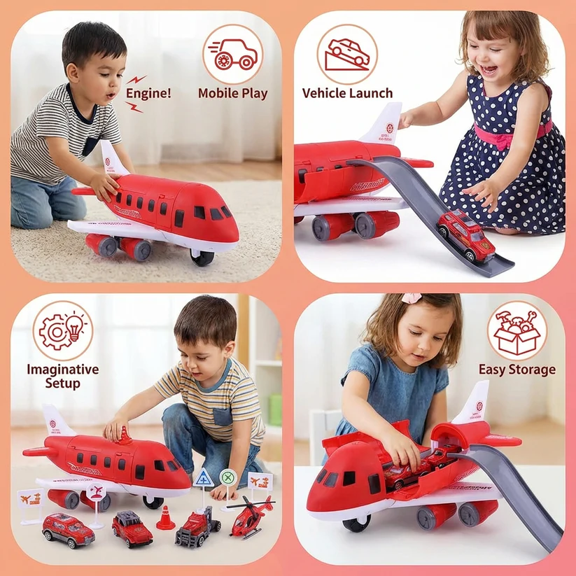 Airplane & Vehicle Play Set