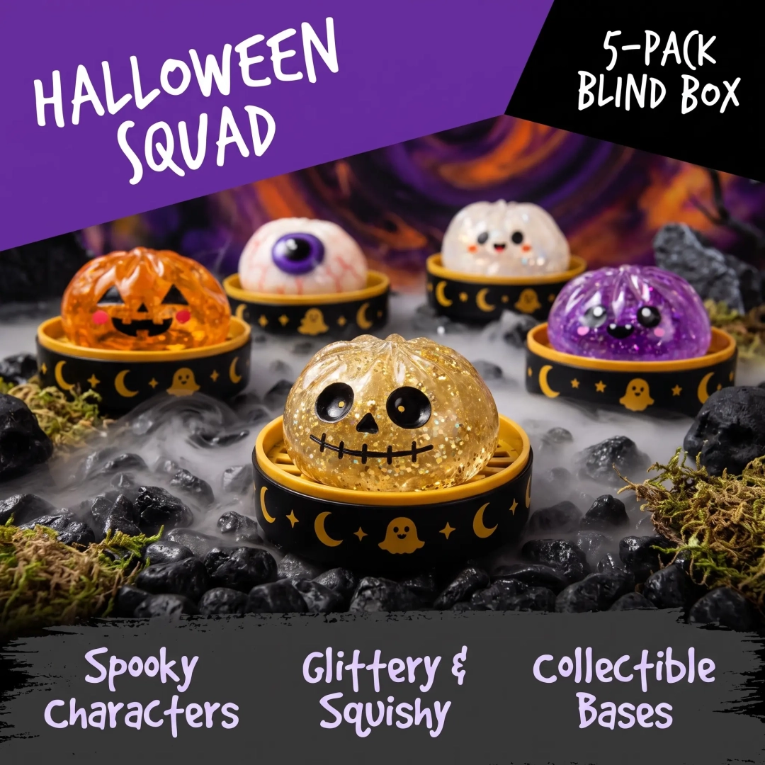 🎃Spooky Dumpling Squishy — Slow-Rising Halloween Stress Relief Toy👻