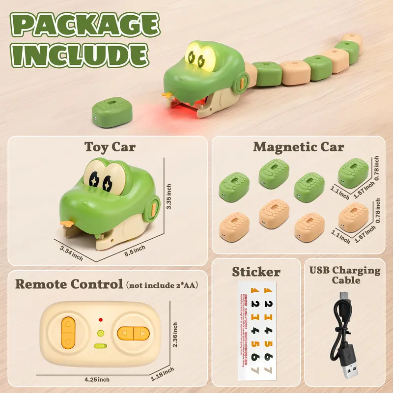 Fun Magnetic Growing Snake RC Toy Set | Fun Family Game for Kids