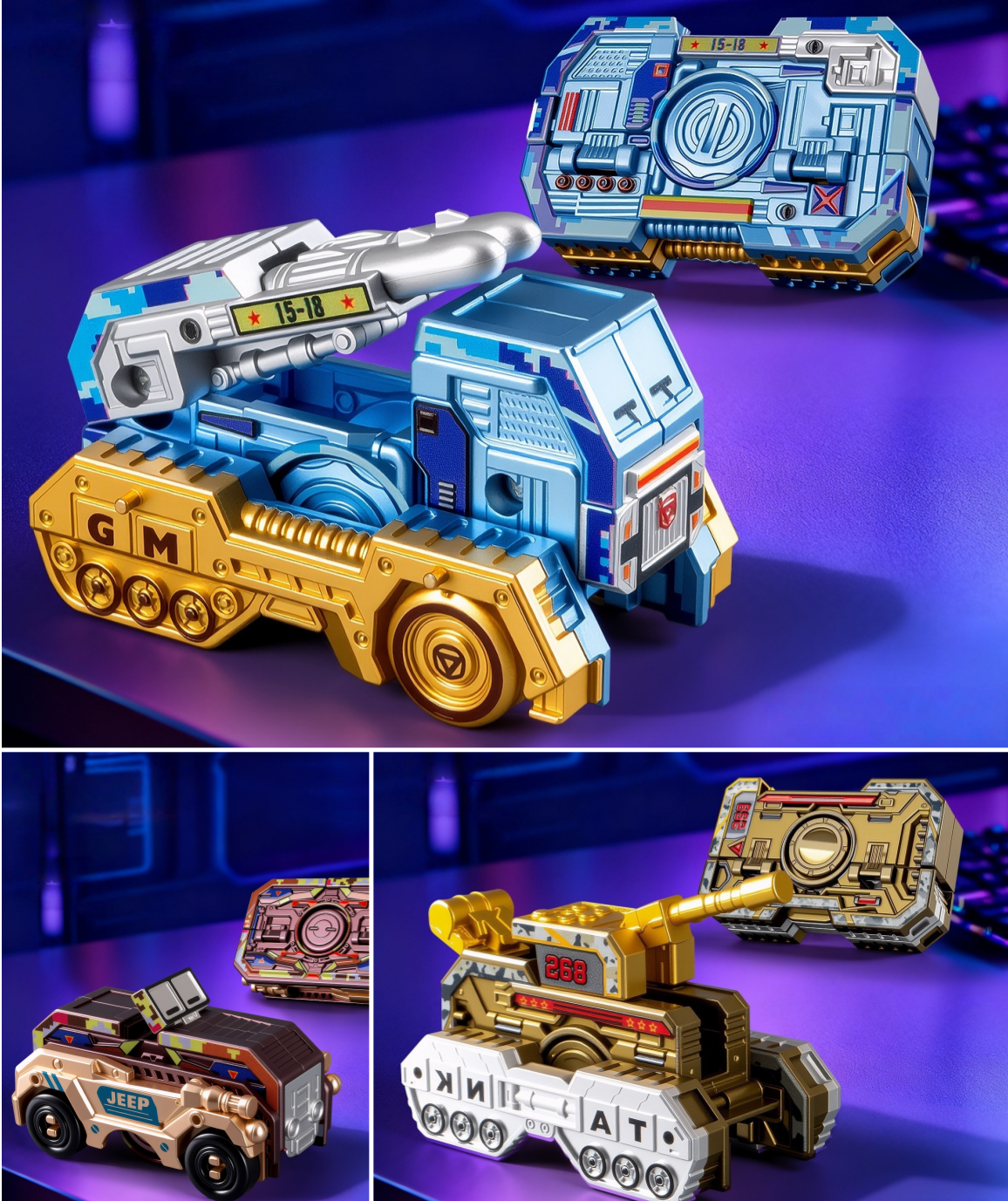 ⚔️Transformable Fingertip Spinner: Battle Tank Edition