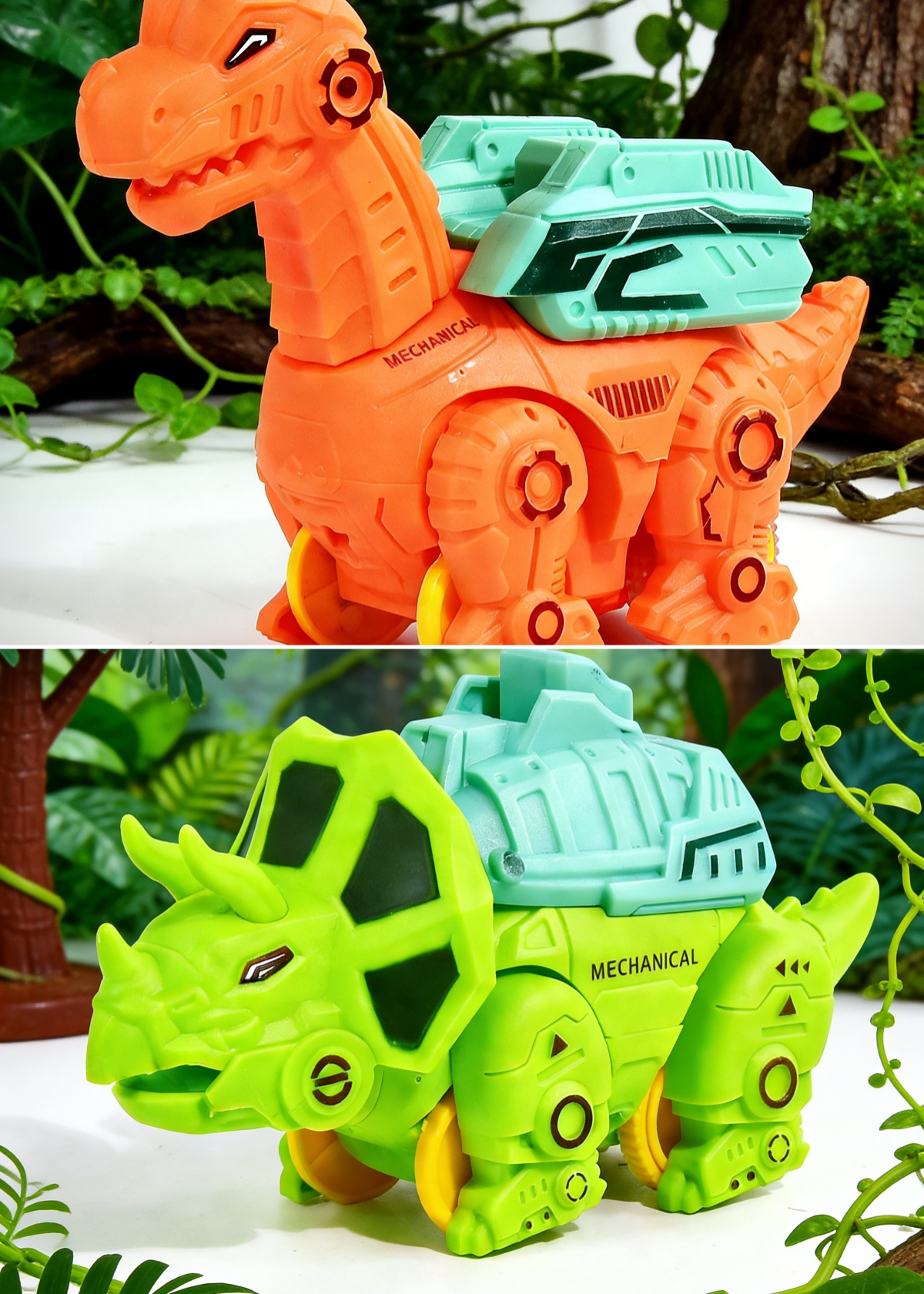 🦖 Push-Back Dinosaur Car