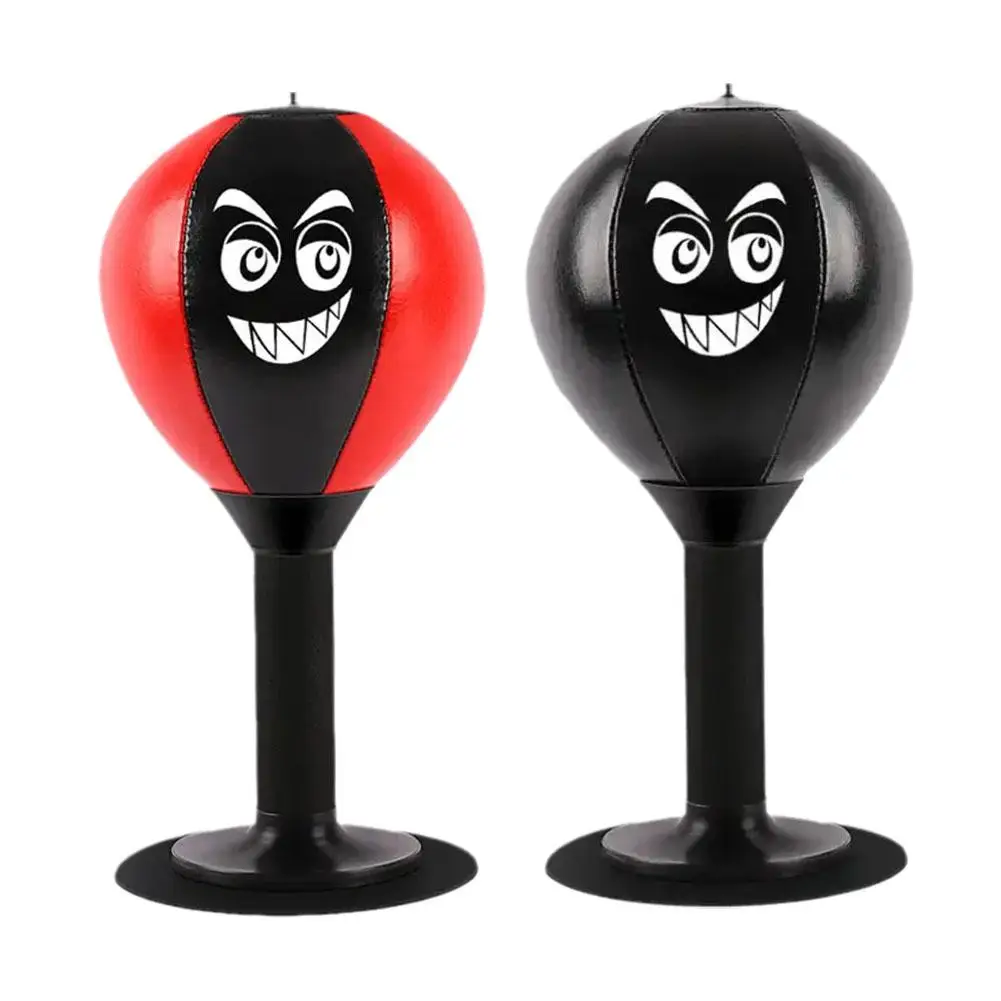 Stress Reliever Punching Bag Toy With Suction Cup Stress Buster Desk Boxing Punch Ball Reduce Tension Toys For Kids