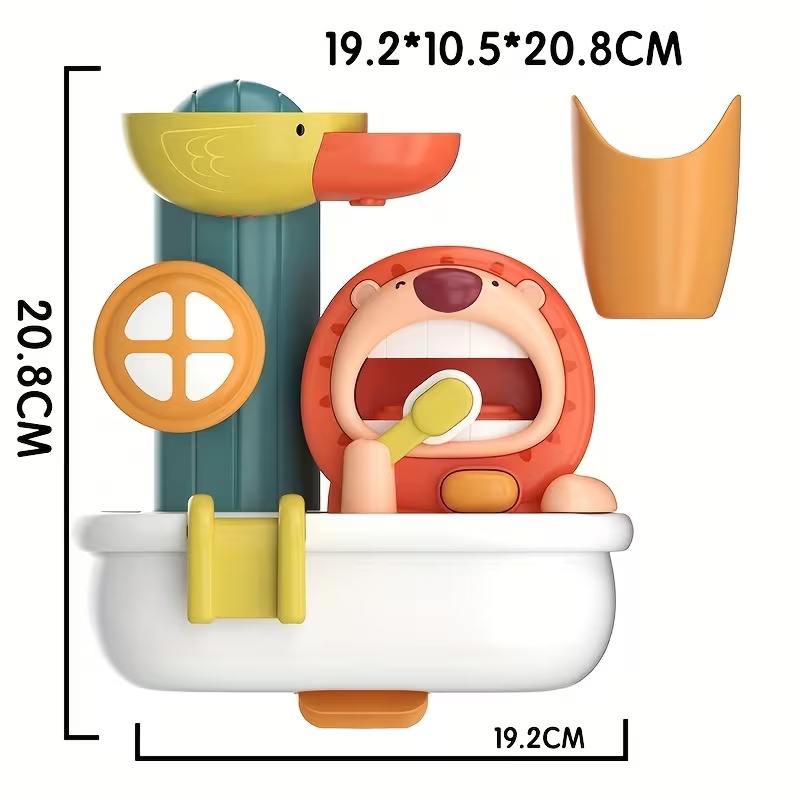 Children's Shower Shower Spray Bubble Lion Turnaround Music Sucker Summer Bathroom Bath Water Play Toy