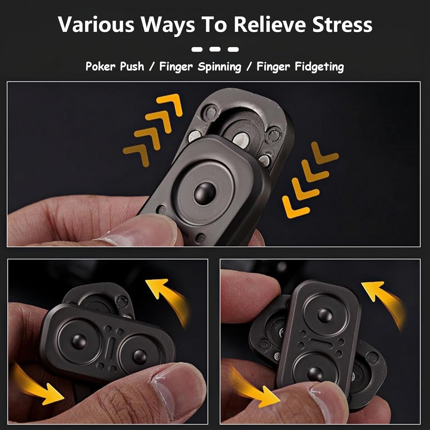 Owl Spinning Card Shuffler EDC Stress Relief Toy