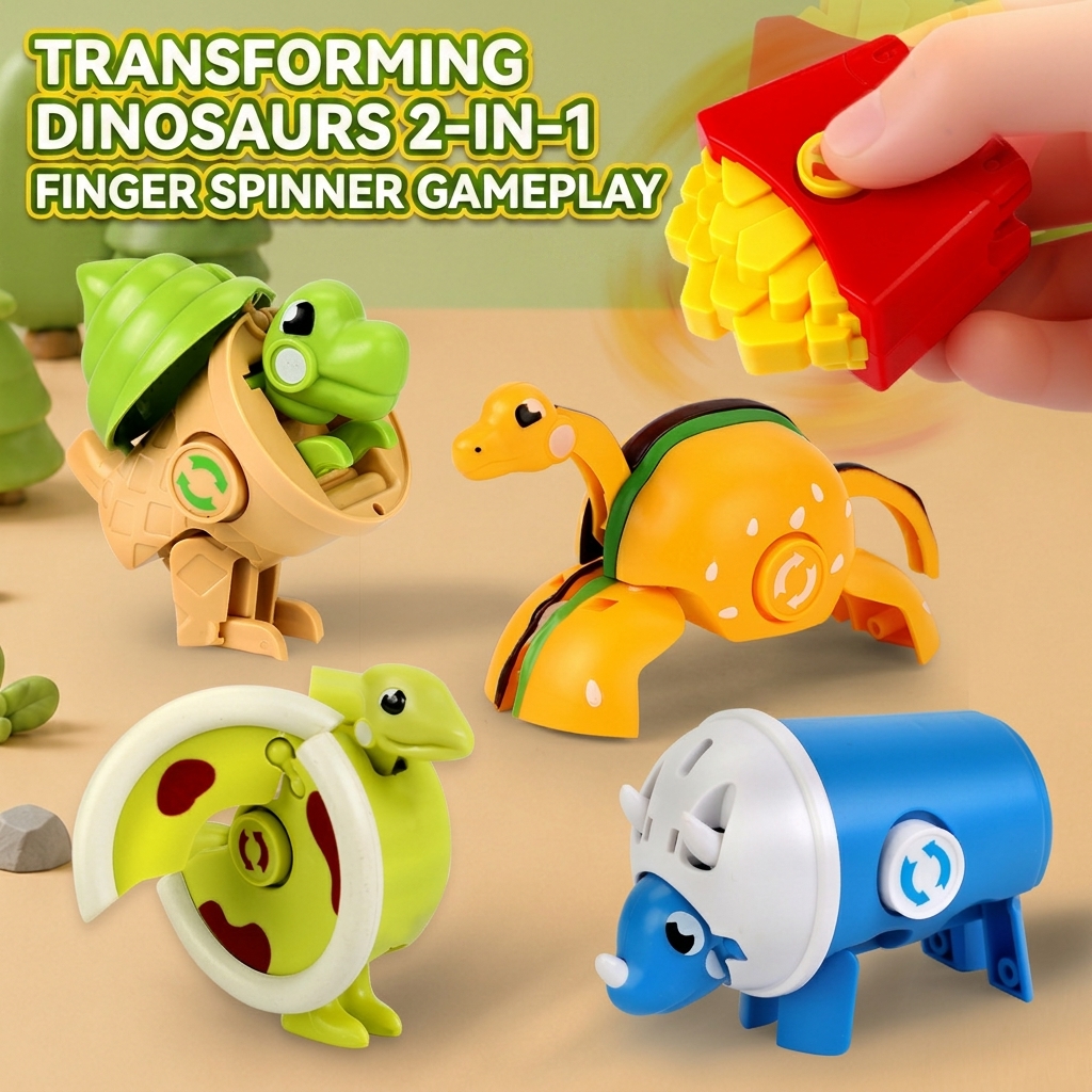 Turn Fast Food into Dinos!  The Ultimate 2-in-1 Fidget Toy!