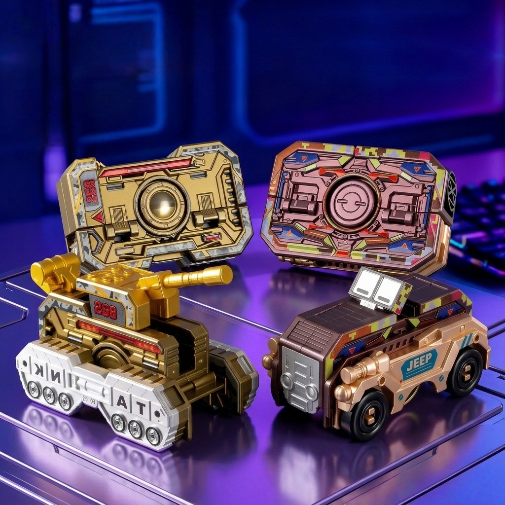 Transformable Fingertip Spinner: Battle Tank Edition