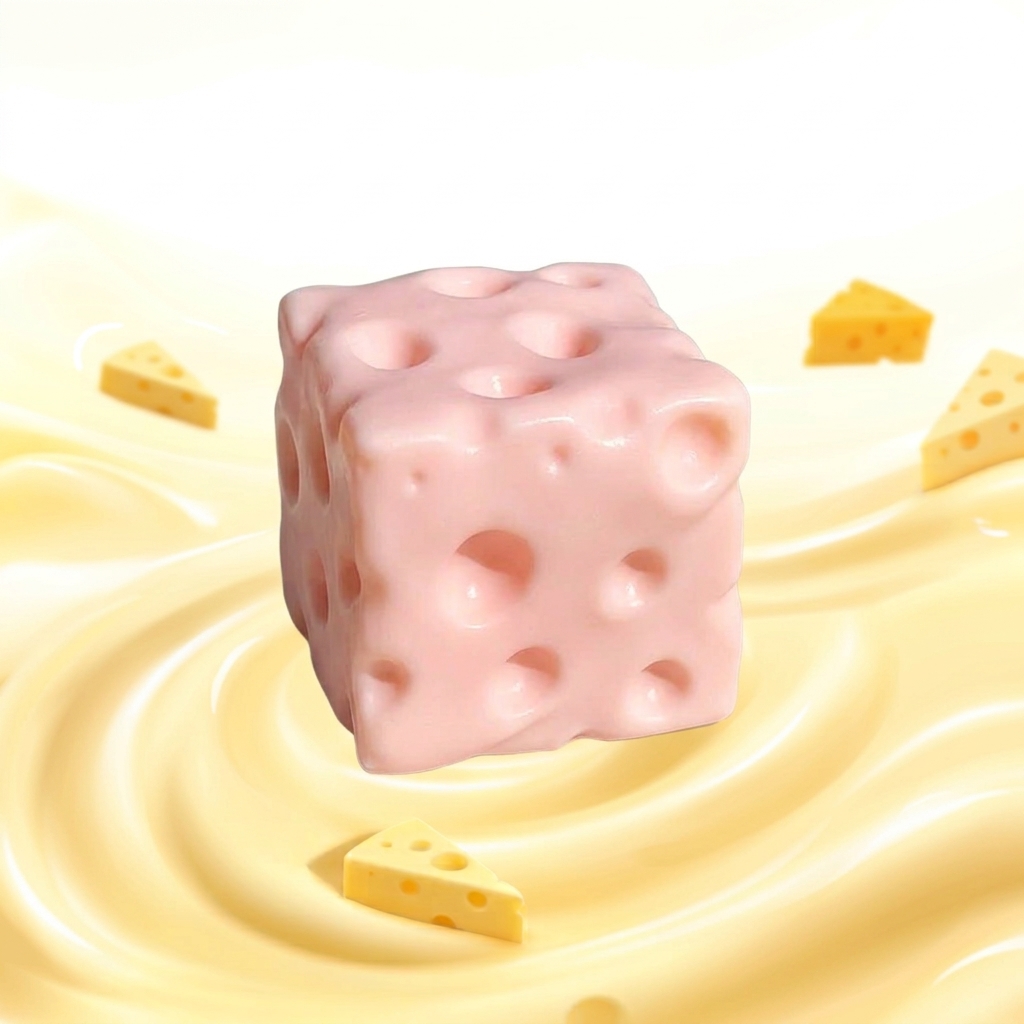 Ultra-Soft Cheese Fidget Toy (Slow Rising & Non-Sticky)
