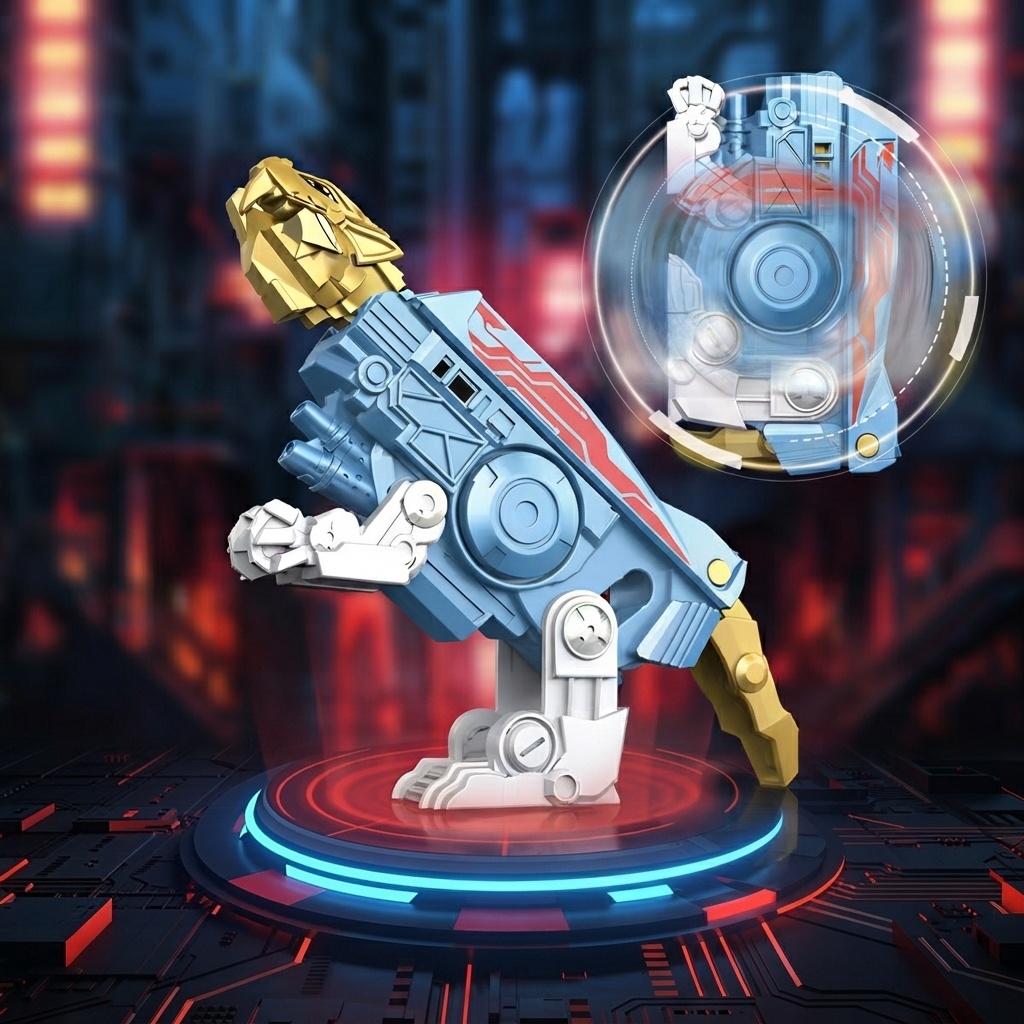 2-in-1 Transforming Mechanical Dinosaur Fidget Spinner - Silent EDC Desktop Stress Relief Toy