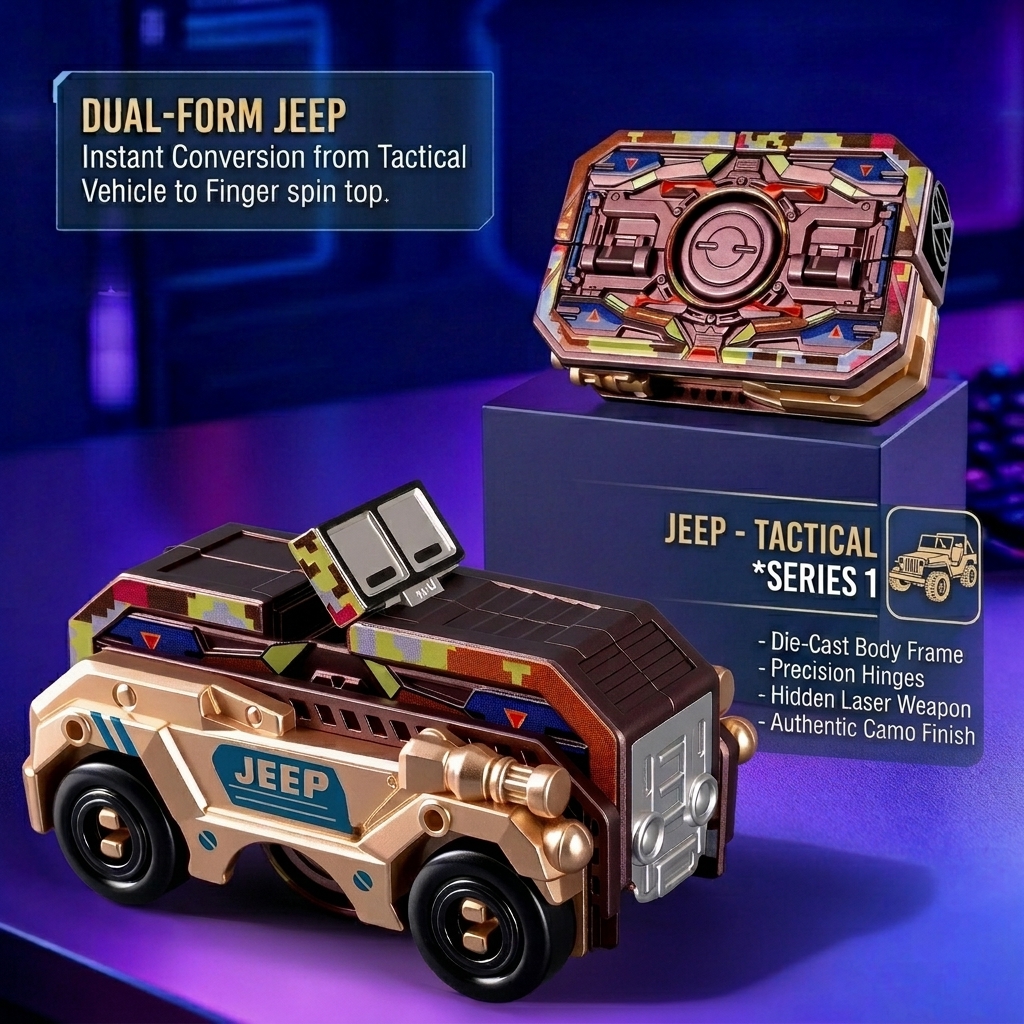 Transformable Fingertip Spinner: Battle Tank Edition