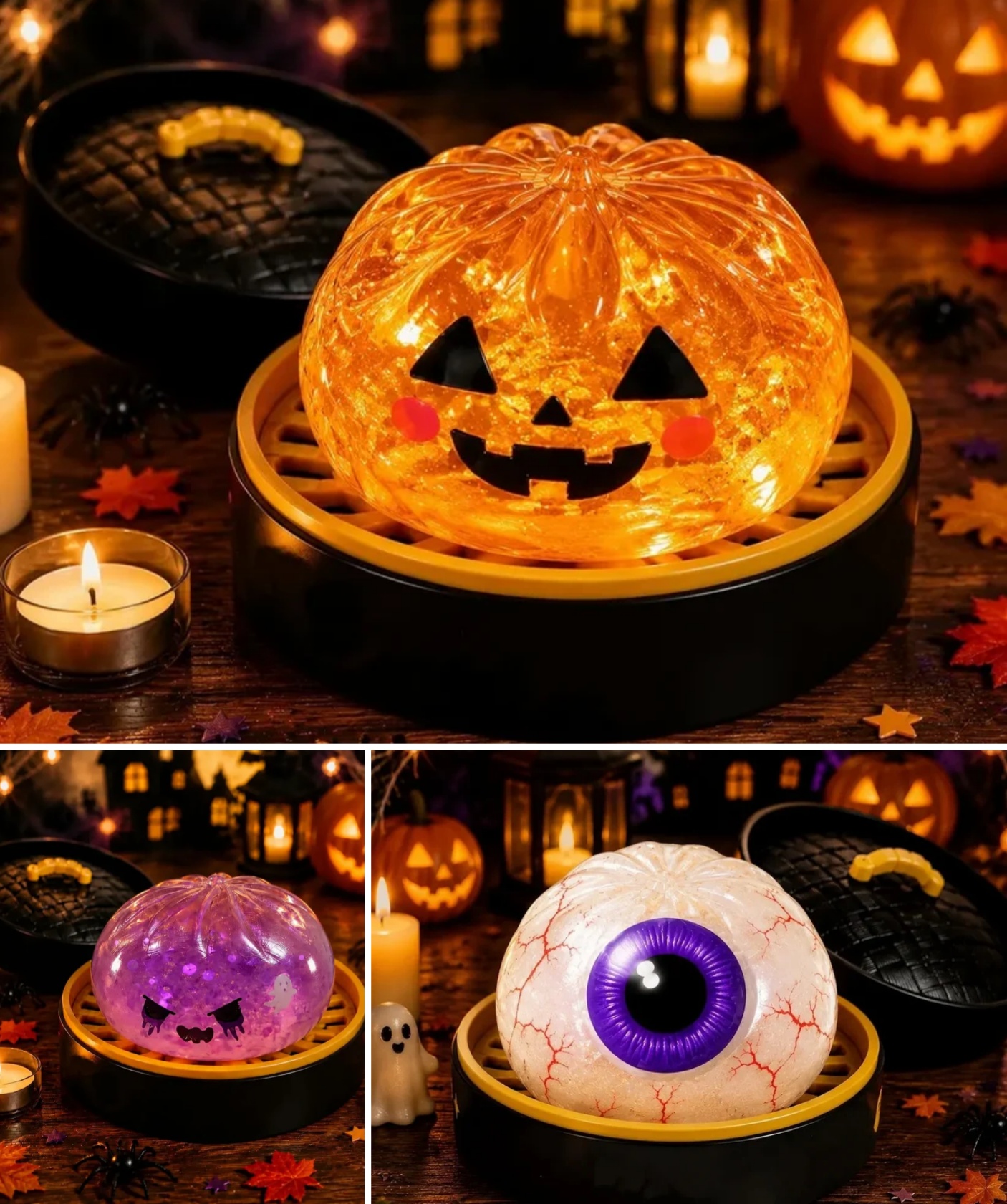 🎃Spooky Dumpling Squishy — Slow-Rising Halloween Stress Relief Toy👻