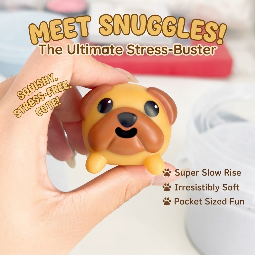 🐶Cute Puppy Squishy Stress Relief Toy – Soft & Satisfying Sensory Toy
