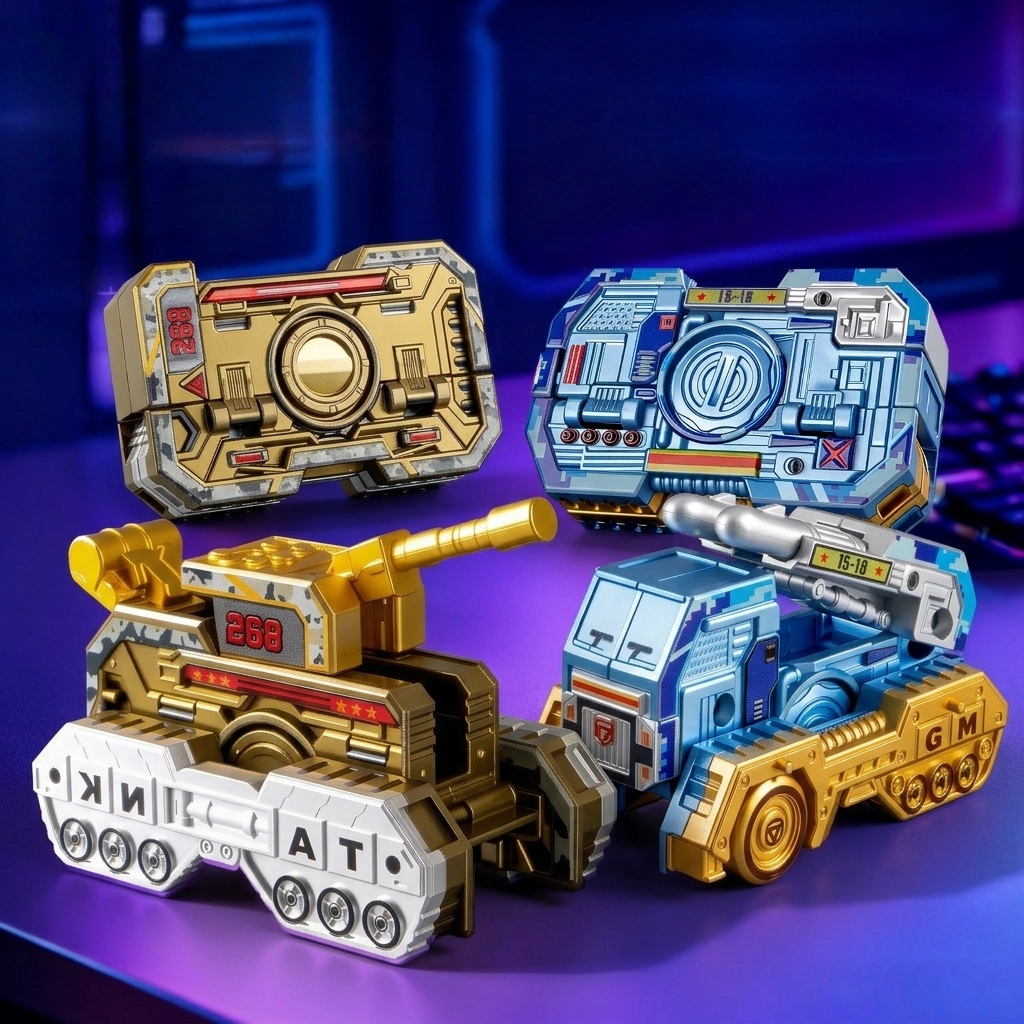 Transformable Fingertip Spinner: Battle Tank Edition