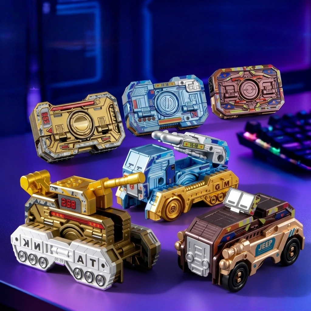 Transformable Fingertip Spinner: Battle Tank Edition