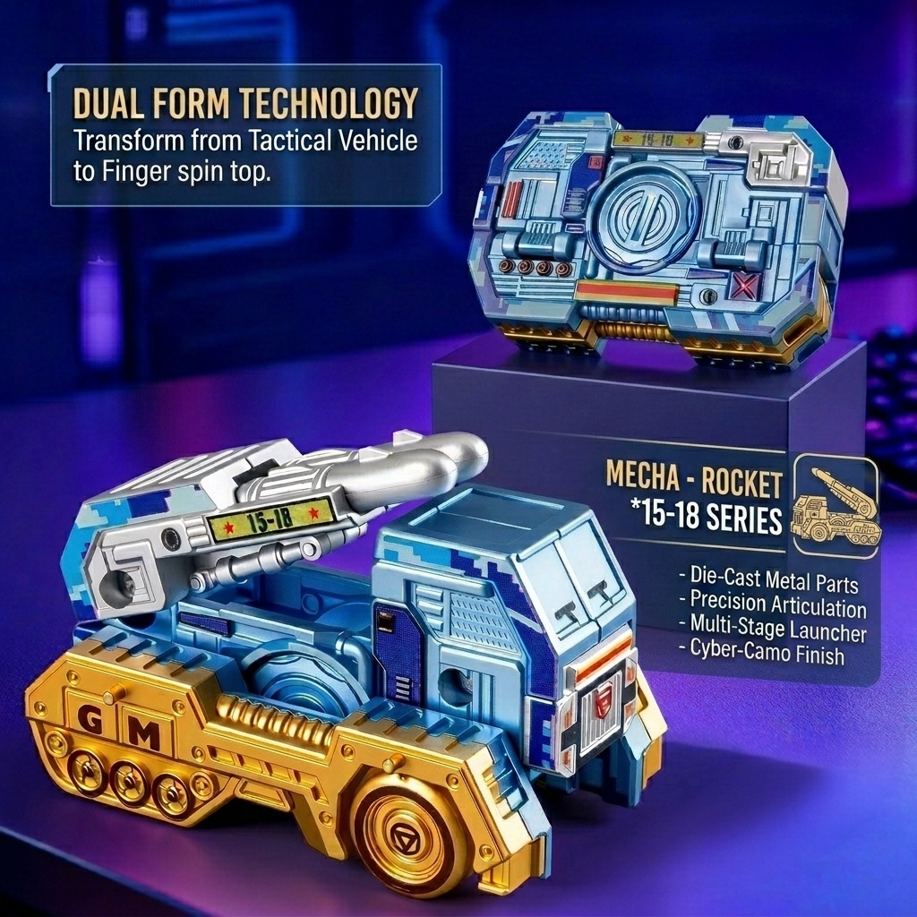 Transformable Fingertip Spinner: Battle Tank Edition