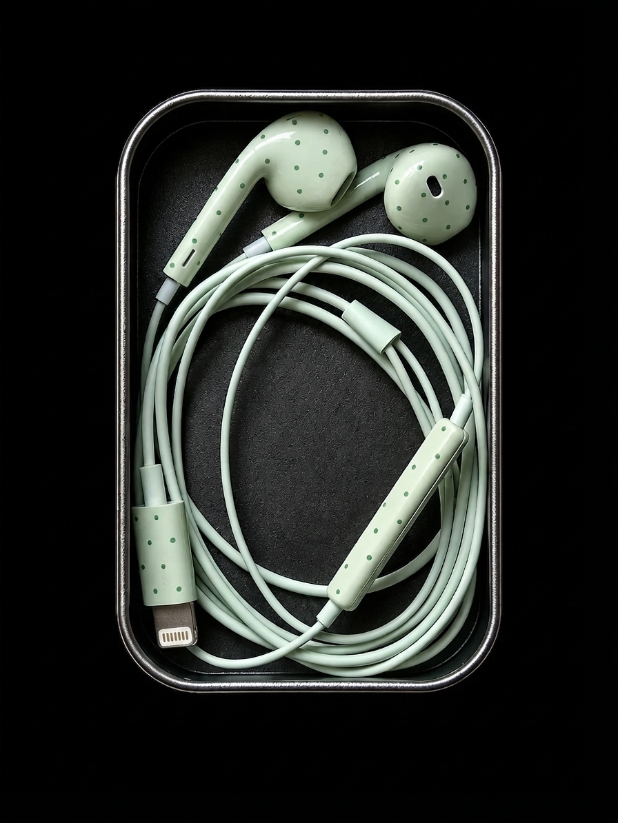 Cute Star & Polka Dot Wired Earbuds ⭐
