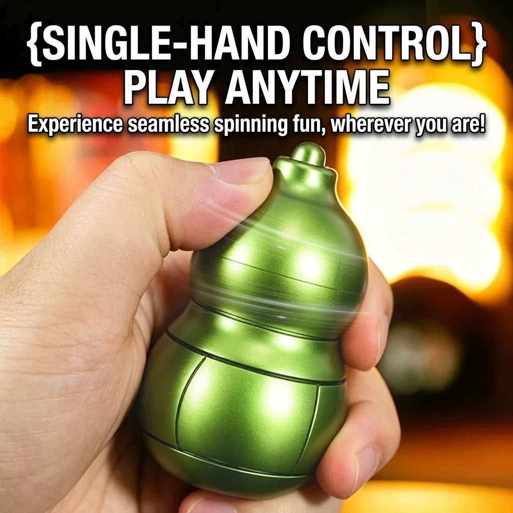 Magnetic Calabash Spinner | One-Handed Stress Relief Desk Toy